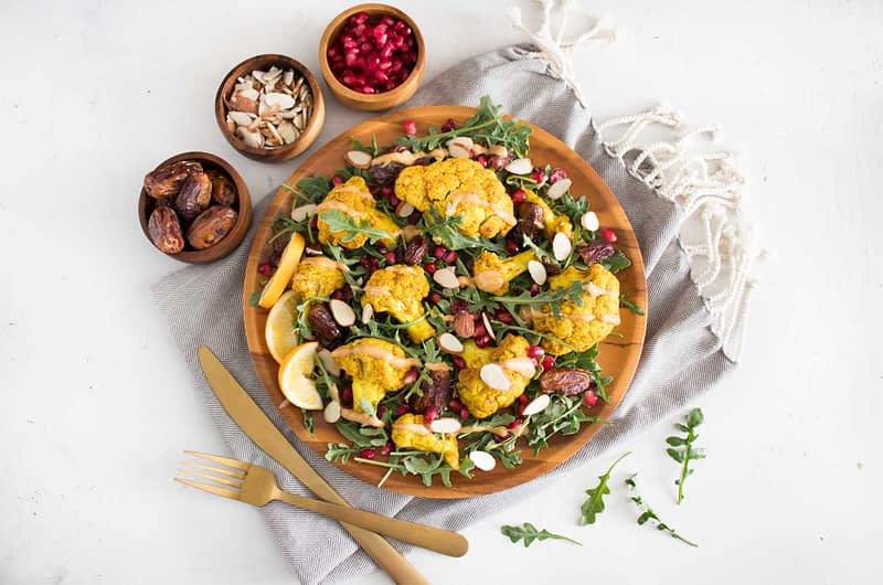 Ras el Hanout Roasted Cauliflower Salad 